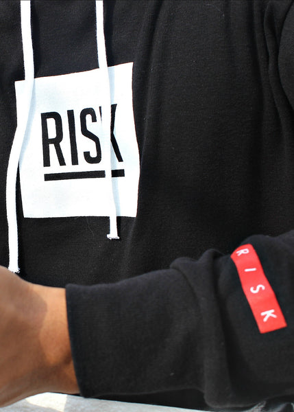 Black Abstract Hoodie