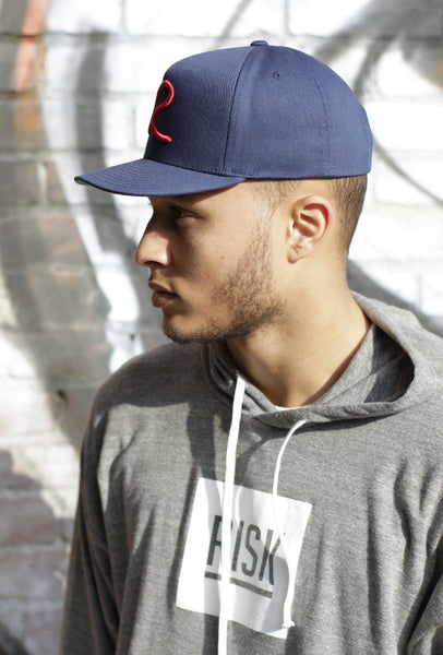 Navy & Red Signature Snap Back