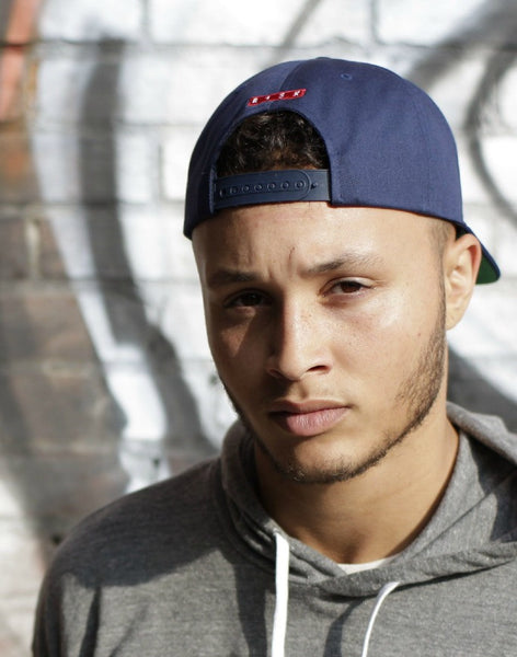 Navy & Red Signature Snap Back